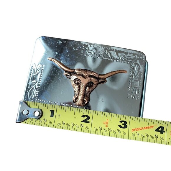Metal Cow Bull Head Belt Buckle - Picture 6 of 6